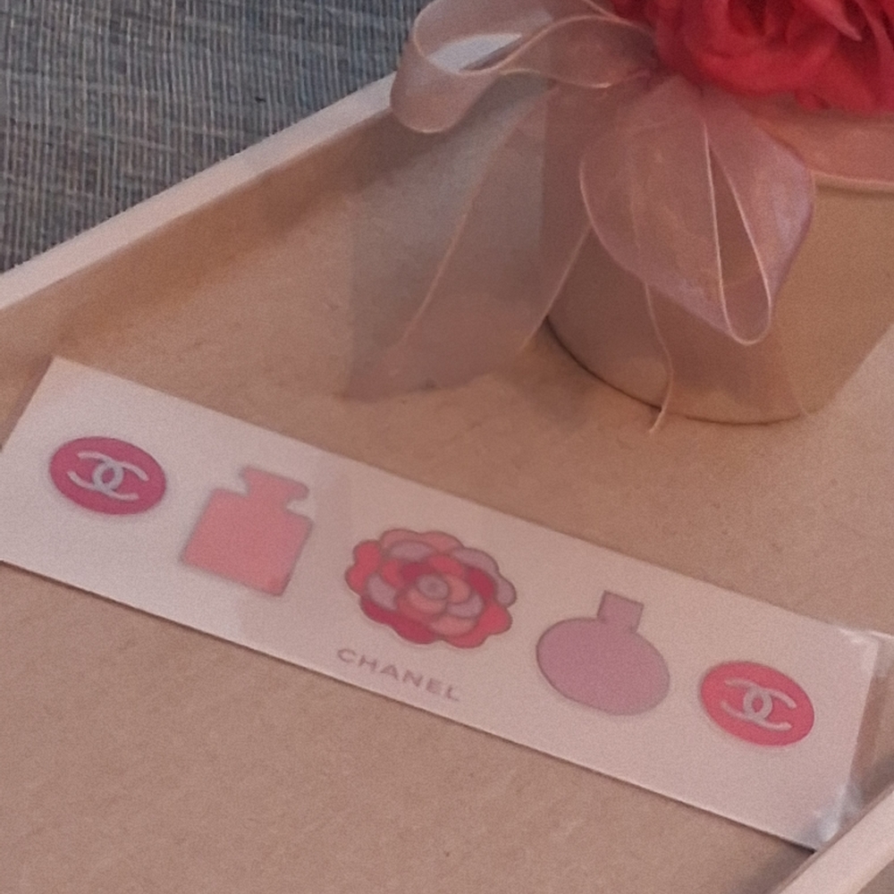Chanel Pink and Purple Sticker Set